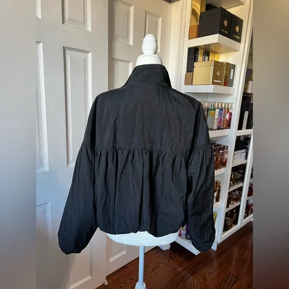 Free People Balloon Bomber Jacket women black Size XS - Picture 15 of 15